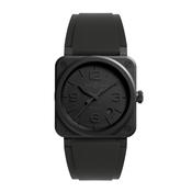 Phanton BR-03 41mm Black Dial Automatic Black Rubber Strap Watch