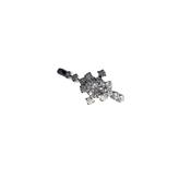 Junie White Gold Plated Cubic Zirconia Ring Size 8