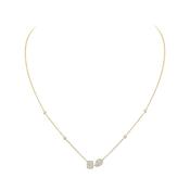 My Twin Toi &amp; Moi 18k Yellow Gold Diamond Necklace image