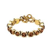 Conian Brown Crystal Gold Tone Bracelet
