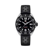 Formula 1 Date 41mm Black Dial Quartz Black Rubber Strap Watch image