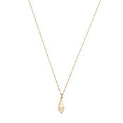 Interlocking Heart &amp; Angel Wing Gold Plated Necklace
