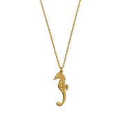 Gold Plated Sterling Silver Seahorse Pendant Necklace image