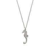 Sterling Silver Seahorse Pendant Necklace image
