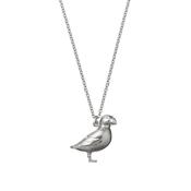 Sterling Silver Puffin Pendant Necklace image