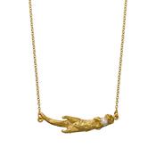 Gold Plated Sterling Silver Otter Pendant Necklace image
