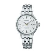Presage Cocktail Time 30mm Silver Dial Diamond Dot Automatic Stainless Steel Bracelet Watch