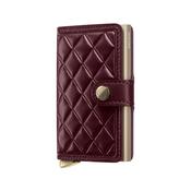 Premium Miniwallet Emboss Diamond Bordeaux