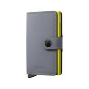 Miniwallet Matte Grey &amp; Lime