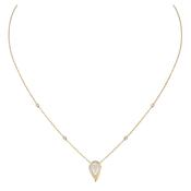 Fiery 18k Yellow Gold Diamond Necklace image