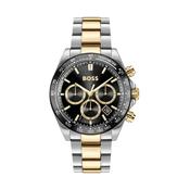 Hero 2.0 44mm Black Dial Quartz Two Tone Stainless Steel Bracelet Watch