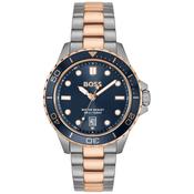 Troper Sport 41mm Blue Dial Quartz Two Tone Stainless Steel Bracelet Watch image