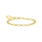 18K Yellow Gold Plated 18.5cm Link Chain Bracelet