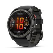 fenix 8 Pro AMOLED 51mm Carbon Grey DLC Titanium Case Black Silicon Strap Watch
