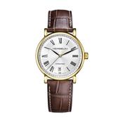 Inspiration 38mm White Dial Automatic Leather Strap Watch