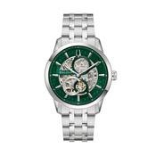 Sutton Skeleton 40mm Green Dial Automatic Stainless Steel Bracelet Watch image