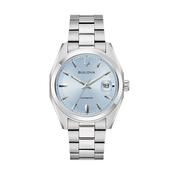 Surveyor 39mm Light Blue Dial Automatic Stainless Steel Bracelet Watch image