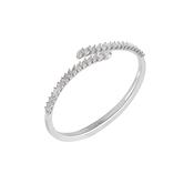 18k White Gold Marquise Diamond Bangle image