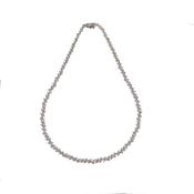 18k White Gold 24.41ct Pear &amp; Marquise Diamond Necklace image