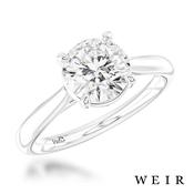 Platinum Lab Grown 2.15ct E VS1  Round brilliant cut Lab Grown Diamond Dress Ring