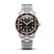 Crimson Dawn Marai 401 40.5mm Black Dial Date Automatic Stainless Steel Watch image