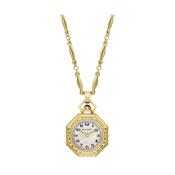 Limited Edition Rubaiyat 25mm White Dial Quartz Stainless Steel Watch Pendant Necklace