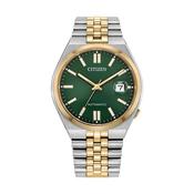 Tsuyosa 60 40mm Green Dial Automatic Two Tone Stainless Steel Bracelet Watch image