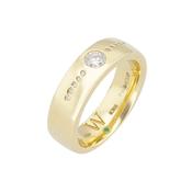 Generations 18k Yellow Gold Round Cut Diamond & Emerald Band