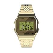 T80 34mm Gold Digital Dial Quartz Yellow Gold PVD Bracelet Watch image