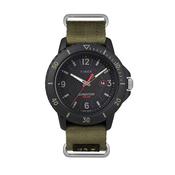 Expedition Gallatin Solar 44mm Black Dial Green Fabric Strap Watch