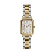 Women's Trend 21mm White Dial Quartz Two Tone Stainless Steel Bracelet Watch image