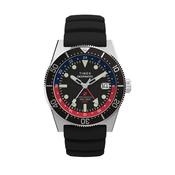 Deepwater Reef 200 GMT 41mm Black Dial Quartz Black Rubber Strap Watch