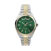 Legacy 41mm Green Dial Quartz Two Tone Stainless Steel Bracelet Watch