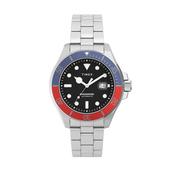 Harborside Coast Automatic 43mm Black Dial Stainless Steel Bracelet Watch