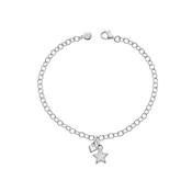Charm Sterling Silver Mother of Pearl Bracelet image