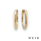 18k Yellow Gold Hoop Earrings