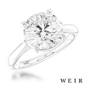 Platinum Lab Grown Diamond 3.00ct E VVS2 Round brilliant cut Lab Grown Diamond Diamond Dress Ring