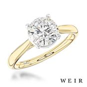 18K yellow gold Lab Grown Diamond 2.08ct E VS1 Round brilliant cut Lab Grown Diamond Diamond Dress Ring