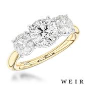 18k yellow gold Lab Grown 2.01ct E VS1  Round brilliant cut Lab Grown Diamond Dress Ring image