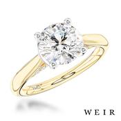 18k yellow gold Lab Grown 2.01ct E VS1  Round brilliant cut Lab Grown Diamond Dress Ring image