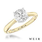 18k yellow gold Lab Grown 1.09ct E VS1  Round brilliant cut Lab Grown Diamond Dress Ring image