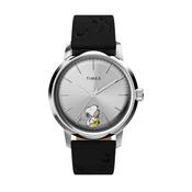 Peanuts Saxophonist 40mm Silver Dial Automatic Leather Watch