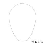 Platinum Round brilliant cut Diamond Necklace image