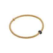 Prima Flex'it 18k Yellow Gold Black Diamond Bracelet image