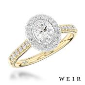 18k Yellow Gold 0.52ct G VS1  Oval Cut Diamond Engagement Ring