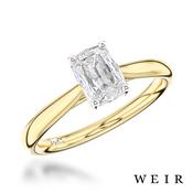 18k Yellow Gold 0.70ct G VS1  Elongated Cushion Cut Diamond Engagement Ring