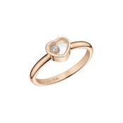 My Happy Hearts 18K Rose Gold Diamond Ring Size 53