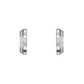 Ice Cube 18k White Gold and Diamonds Earrings image