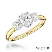 18k Yellow Gold 0.50ct G VVS1  Oval Cut Diamond Engagement Ring