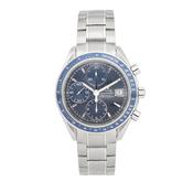 Vintage Speedmaster 40mm Blue Dial Automatic Stainless Steel Watch